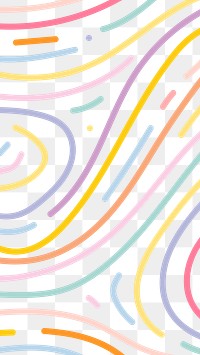 Background png with cute pastel line pattern mobile wallpaper