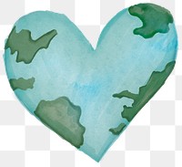 Png heart-shaped world design element