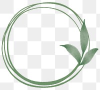 Frame png with leaf design