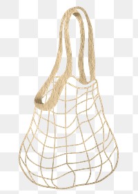Png net bag for grocery shopping design element