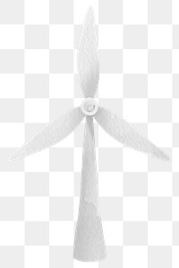 Png wind turbine design element illustration