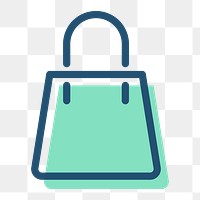 Png shopping bag outline icon