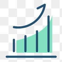 Png growth graph financial icon