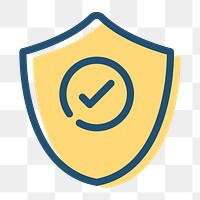 Png tick mark shield icon protection symbol