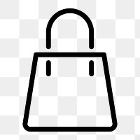 Png line icon shopping bag