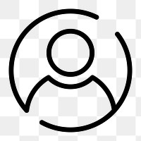 Account png line icon user symbol