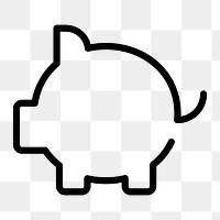 Png piggy bank icon savings symbol