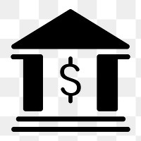 Bank png flat icon financial symbol