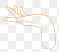 Png mystic palm hand linear drawing transparent
