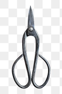 Traditional Japanese png scissor sticker, transparent background