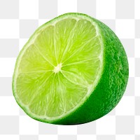 Sliced lime  png clipart, citrus fruit on transparent background