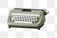Vintage typewriter design element