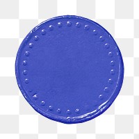 Indigo wax seal with copy space 