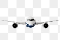 3D aircraft png clipart, realistic vehicle on transparent background