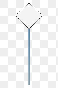 3D street sign png clipart, traffic direction on transparent background