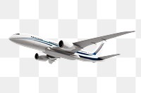 3D aircraft png clipart, realistic vehicle on transparent background