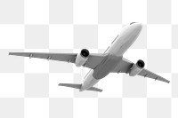 3D aircraft png, air transportation, realistic vehicle on transparent background