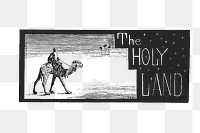 PNG The holy land sign illustration, transparent background