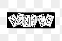 PNG Monaco sign illustration, transparent background