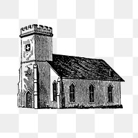 PNG Drawing of St. Mark&#39;s church, transparent background