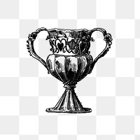 PNG Drawing of a goblet, transparent background