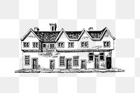 PNG Old British architecture illustration, transparent background