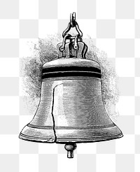 PNG Drawing of a Liberty Bell, transparent background