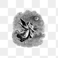 PNG Vintage Victorian style angle engraving, transparent background