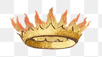 Png Victorian decorative gold crown