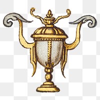 Victorian vintage trophy png decorative