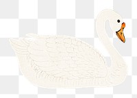 White goose bird design element 