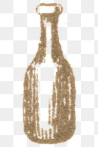 Antique png bottle drawing illustration