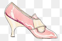 Woman&#39;s slippers png vintage illustration, remixed from the artwork by Lillian Causey.