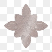 Shiny water lily flower transparent png design element