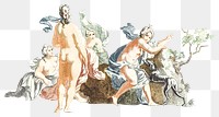 Greek mythology people png drawing Renaissance style set