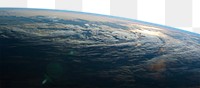 Earth surface png border, transparent background