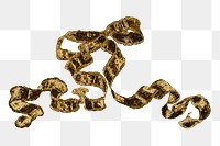 Vintage gold ribbon design element