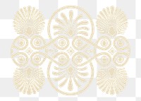 Antique beige Greek png decorative element illustration