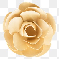 Rose 3d paper craft png