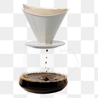 Coffee drip png, food, transparent background