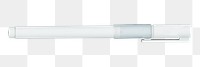 Simple white pen with cap design element