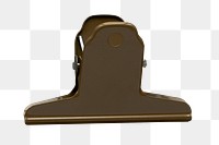 Close up of metallic paper clip design element