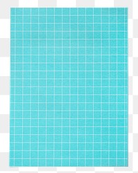 Blue grid patterned paper note design element