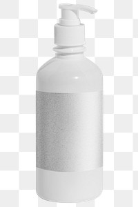 White skincare bottle design element