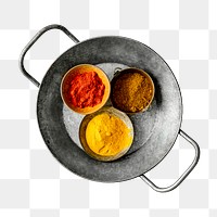 Png Indian spices sticker, food photography, transparent background