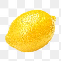 Organic lemon png clipart, fruit, healthy food on transparent background