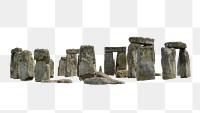 Stonehenge png sticker, UK's historical attraction  on transparent background