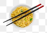 Png ramen sticker, food photography, transparent background