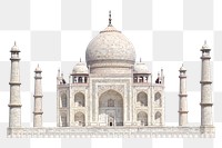 Taj Mahal png sticker, Indian architecture, transparent background 