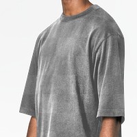 Oversized t-shirt png mockup, transparent realistic design